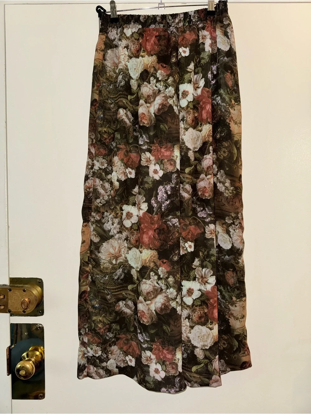 Sheer vintage 2000s floral The Limited wide leg palazzo pants Medium